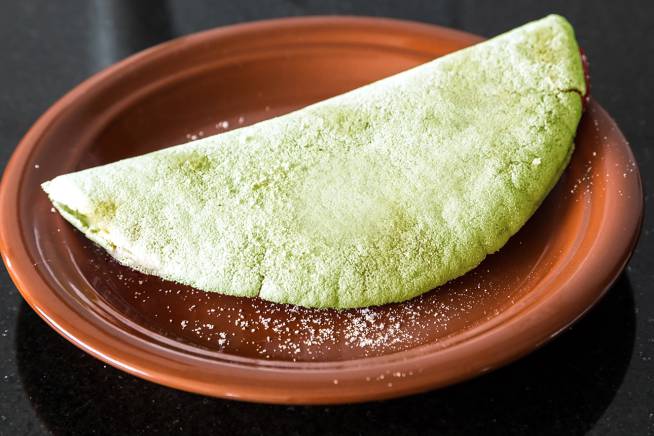 tapioca-verde Tapioca colorida: de chocolate, de beterraba e até de cúrcuma