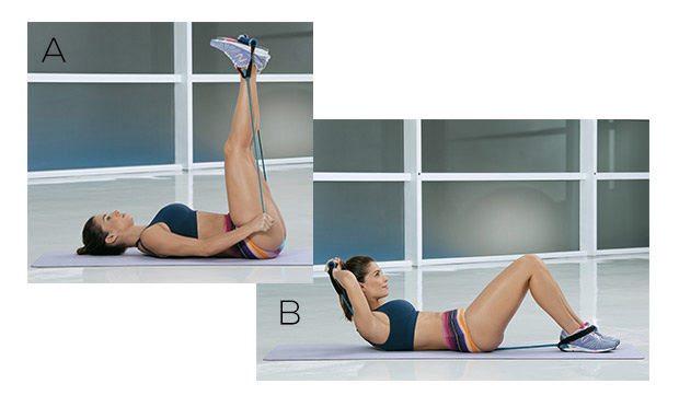 Exerc&iacute;cios com el&aacute;stico para definir os m&uacute;sculos