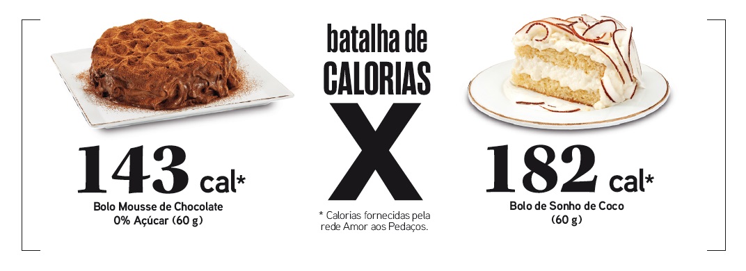 Batalha das calorias: bolo mousse ou bolo sonho de coco?