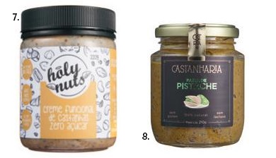 Seleção de pastas Ranking de calorias: pastas de castanhas e cremes com cacau