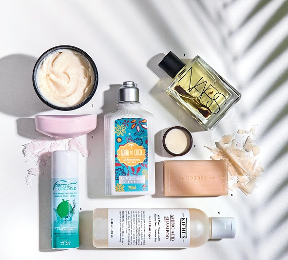 &Oacute;leo de coco: veja bons cosm&eacute;ticos que apostam nele