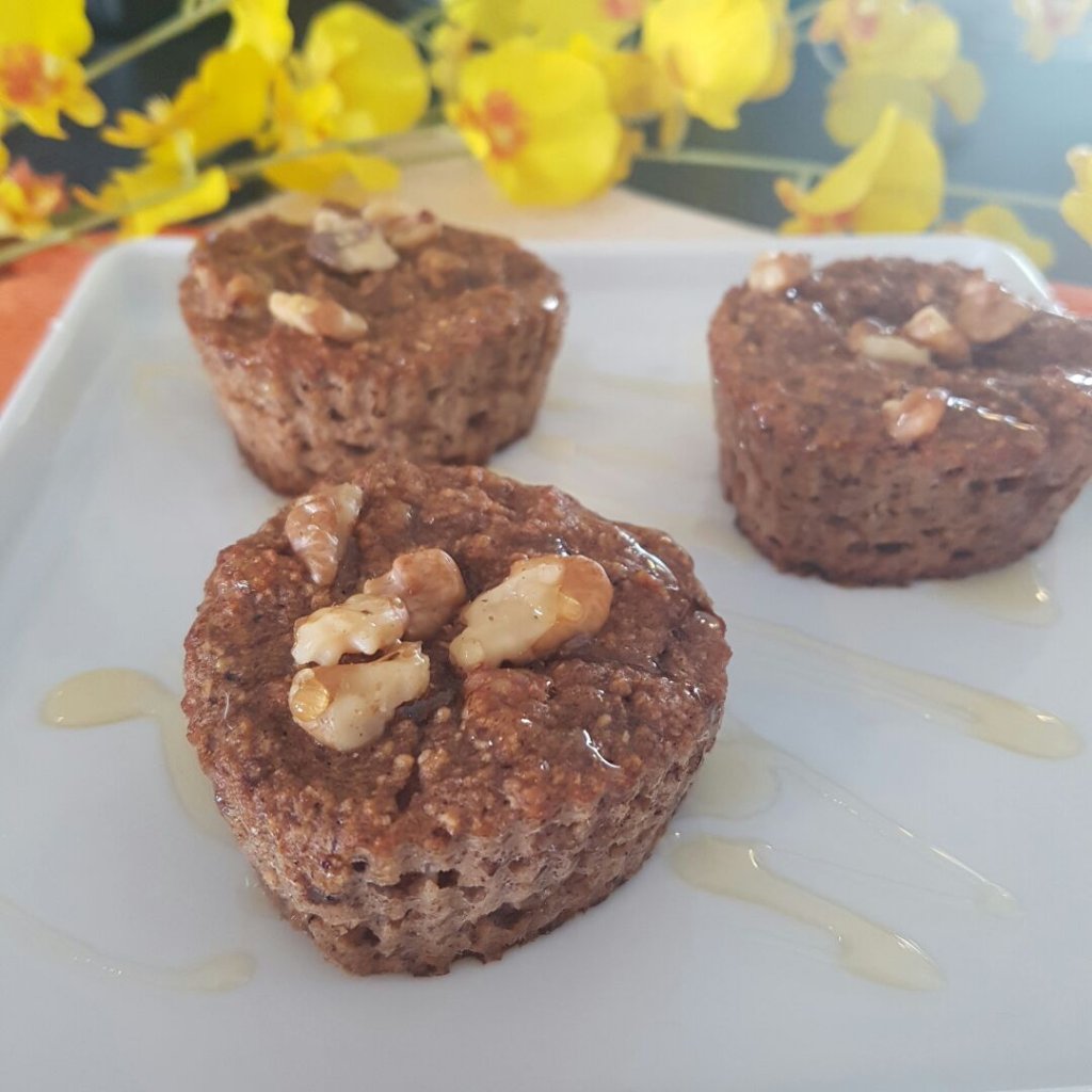 Bolinho termogênico de banana e nozes