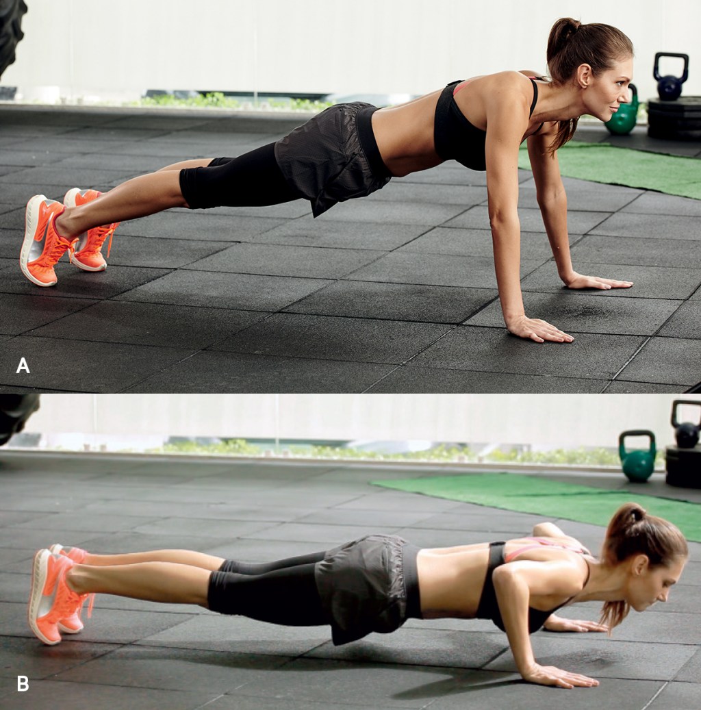 fitness-cross-push-up-flexao Treino metabólico de 20 minutos para queimar calorias e gordura localizada