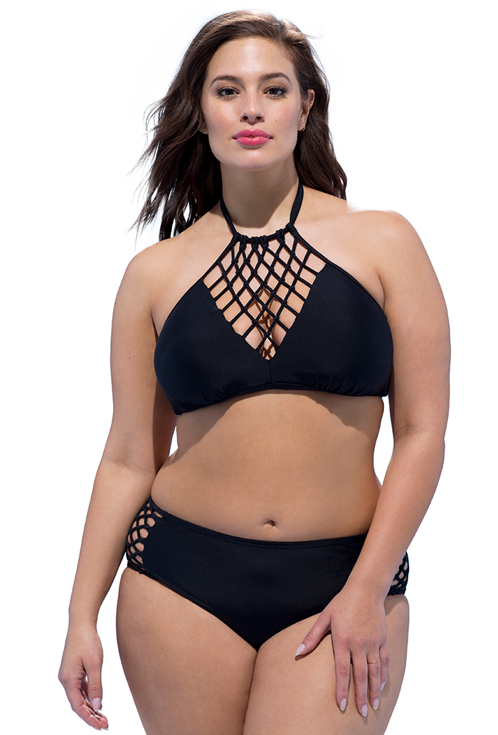 Ashley Graham lança biquínis para todos os tipos de corpos