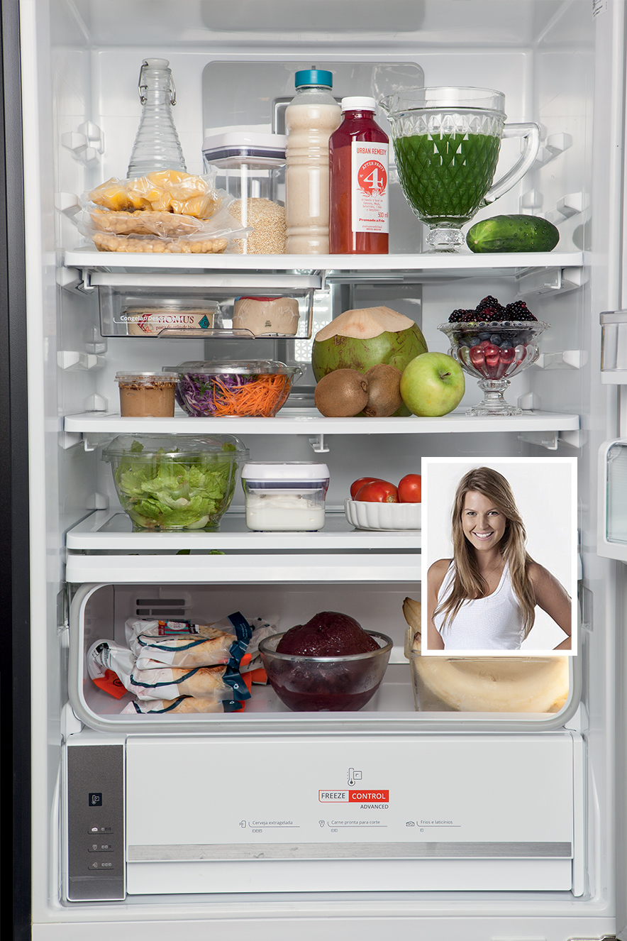 Nutricionistas mostram o que t&ecirc;m na geladeira para manter a dieta