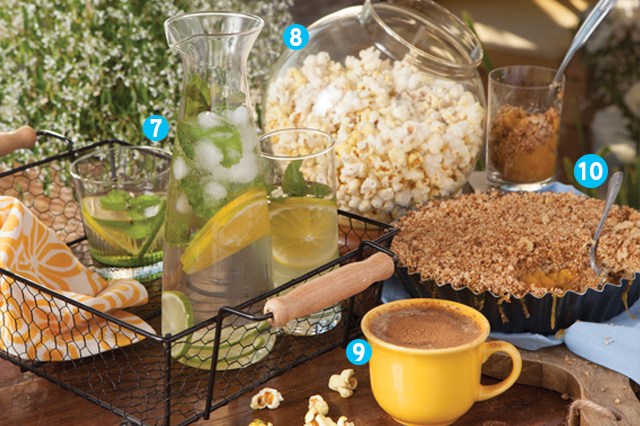 Água aromatizada, pipoca, crumble de manga e capuccino Brunch: 10 receitas saudáveis para comer durante os jogos da Copa