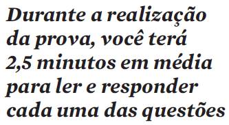 minutos por questão Planejamento: Sete passos para ser bem-sucedido no Enem