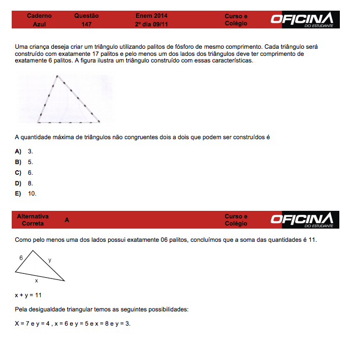 Enem 2014: correção da questão 147