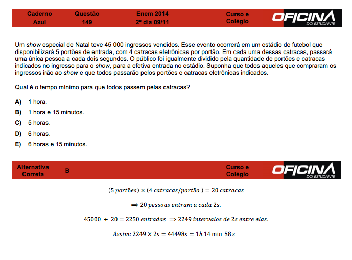 Enem 2014: correção da questão 149