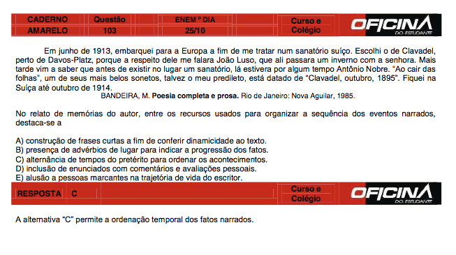 Enem 2015: correção da questão 103