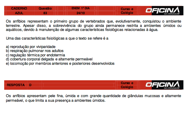 Enem 2015: correção da questão 83