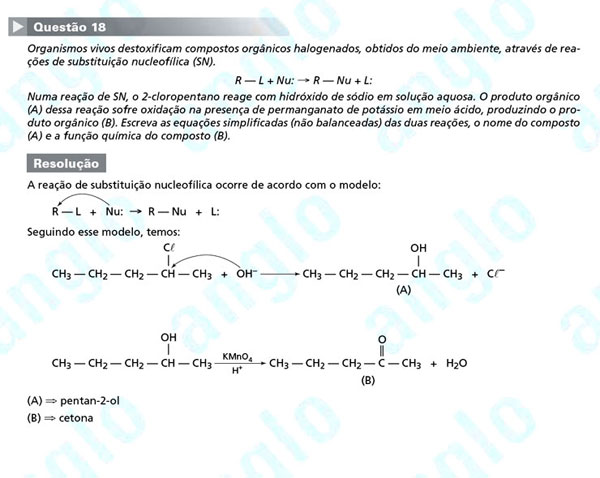 Unesp 2012 – segunda fase: questão 18 – Ciências da Natureza