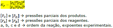 Cinética química e Equilíbrios químicos