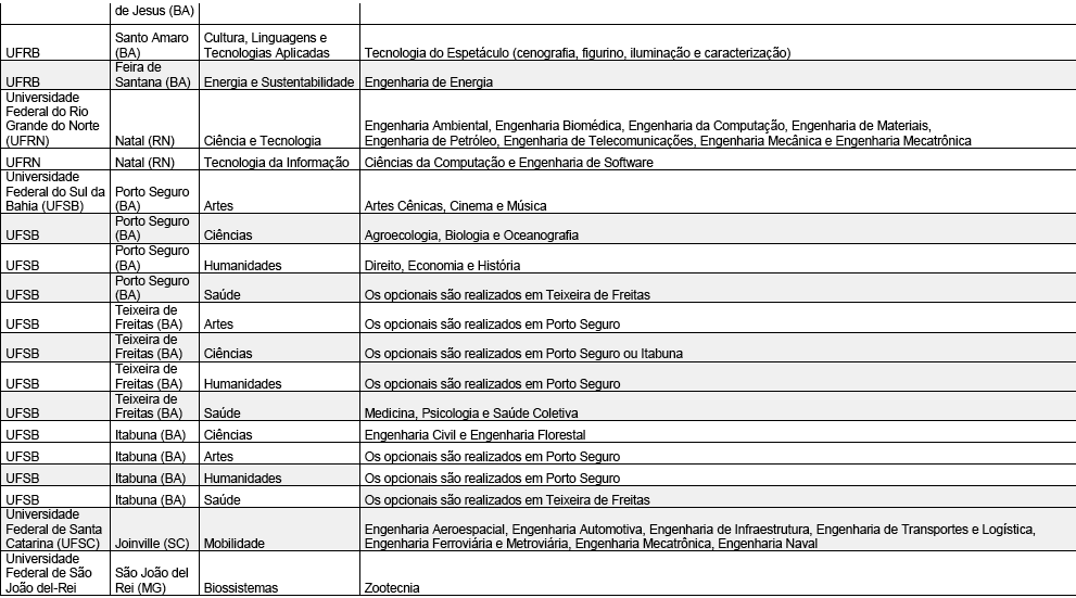 Entenda o que são bacharelados interdisciplinares