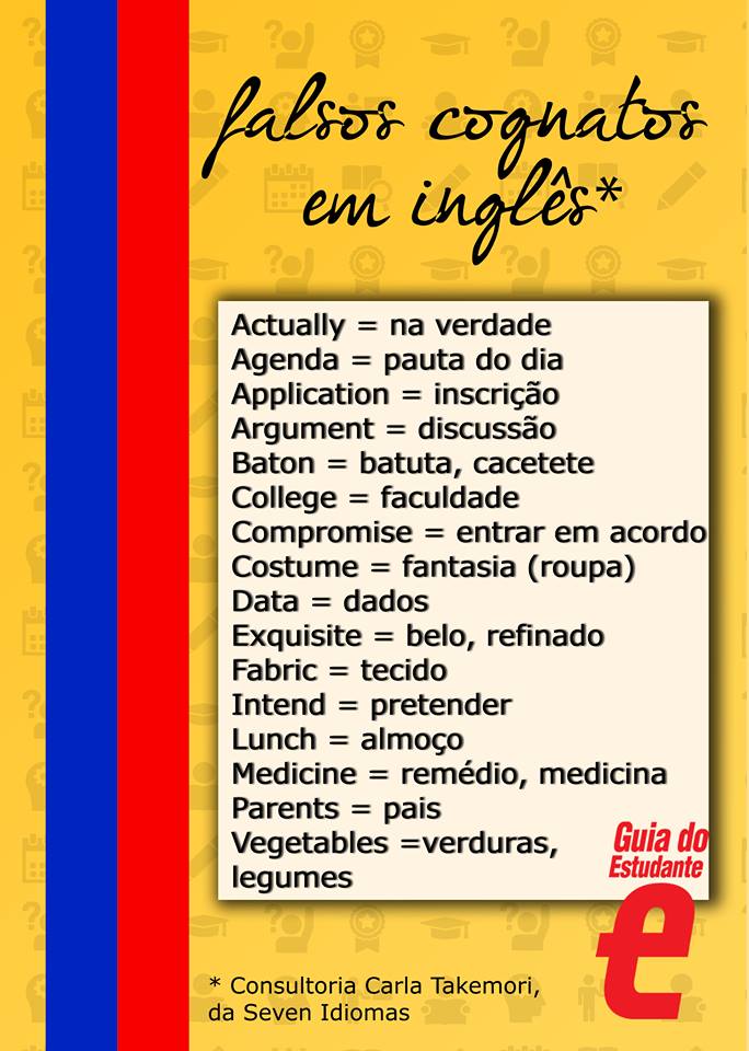Parece mas não é: você conhece os principais falsos cognatos?