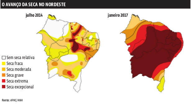 Água: Seca histórica castiga o Nordeste