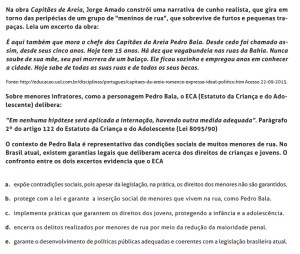 Como o livro Capitães da Areia é cobrado no vestibular