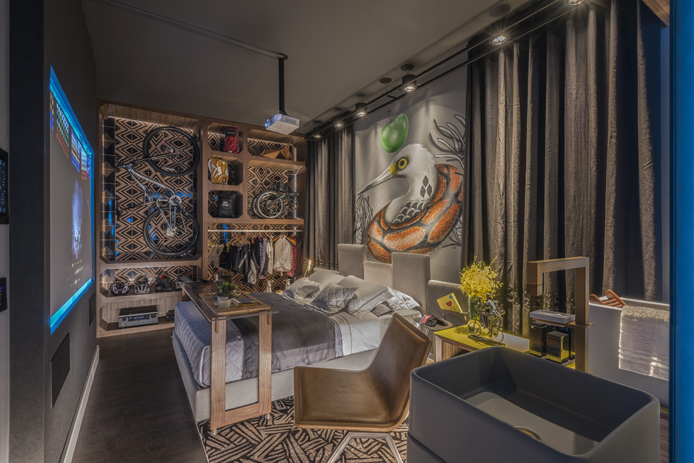 CASA COR Minas 2015: Su&iacute;te traduz o estilo de um casal ciclista