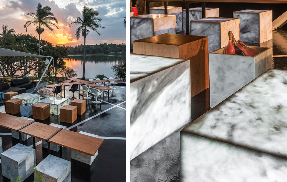 CASA COR Minas 2015: Uma varanda com uso inovador do m&aacute;rmore