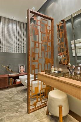 As formas geom&eacute;tricas e a simetria s&atilde;o marcantes na CASA COR PR 2016