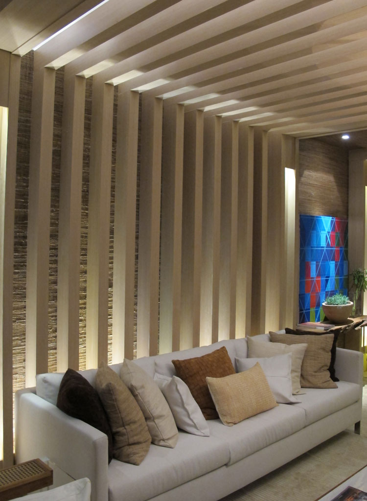 Brises e Pergolados em ambientes internos. Veja em CASA COR 2015