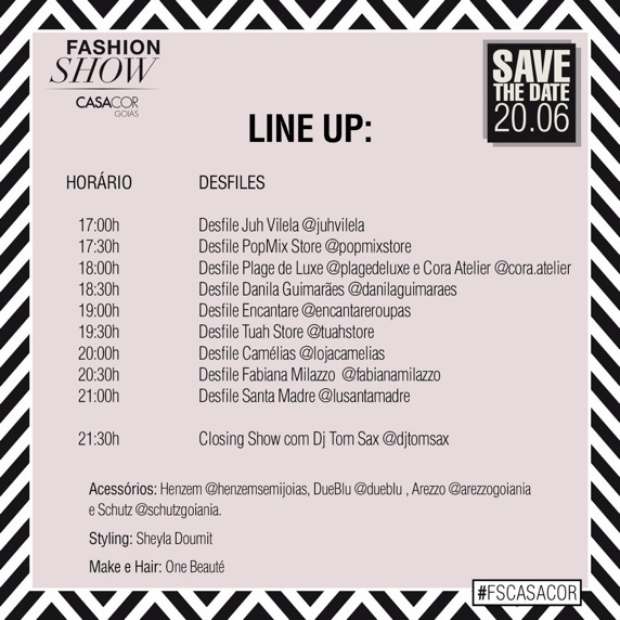 3&ordm; Fashion Show ocorre hoje na CASACOR Goi&aacute;s 2016