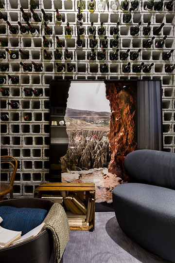 CASACOR SP 2016: uma adega com blocos de concreto