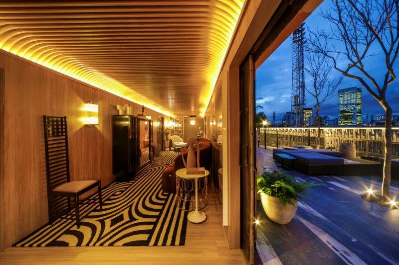 CASACOR SP 2016: Lounge &eacute; montado dentro de um vag&atilde;o de trem