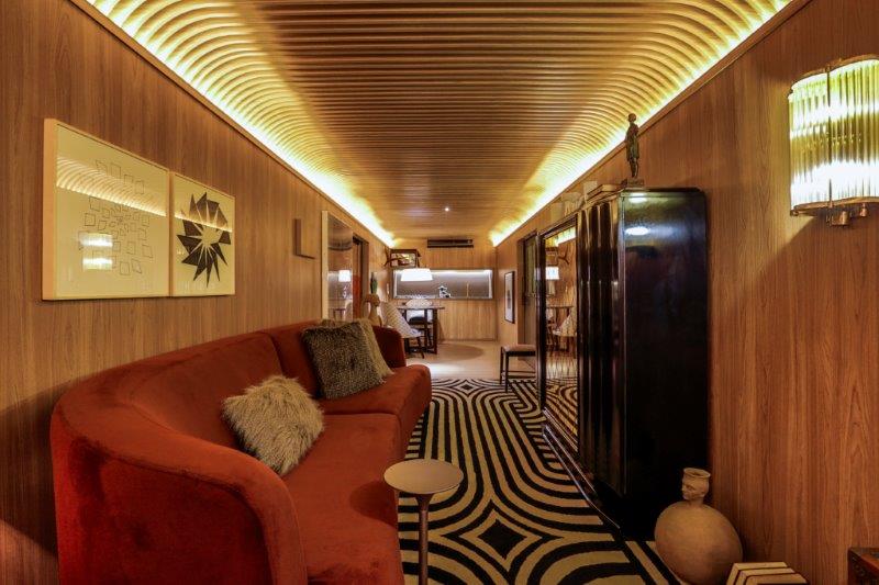 CASACOR SP 2016: Lounge &eacute; montado dentro de um vag&atilde;o de trem