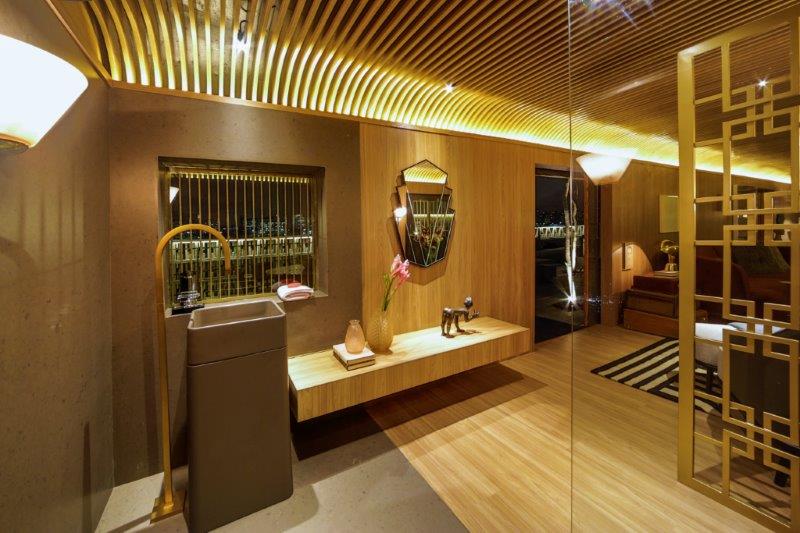 CASACOR SP 2016: Lounge &eacute; montado dentro de um vag&atilde;o de trem