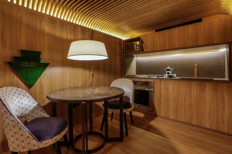 CASACOR SP 2016: Lounge &eacute; montado dentro de um vag&atilde;o de trem