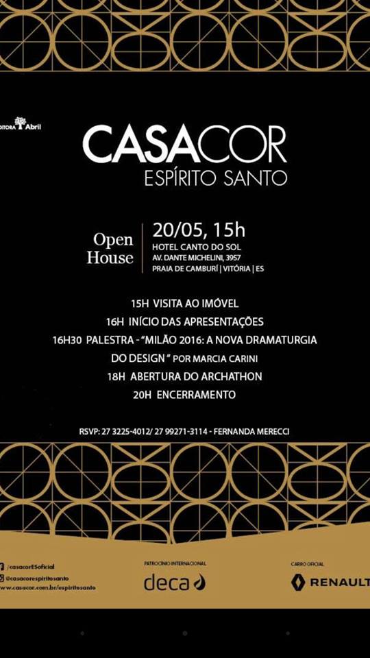 Open House e Archathon agitam final de semana da CASA COR ES