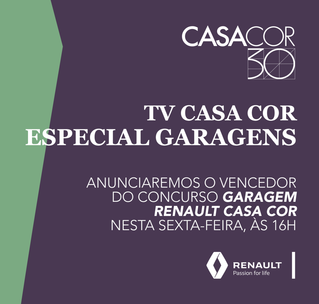 Vencedor do Garagens CASA COR Renault será anunciado nesta semana!