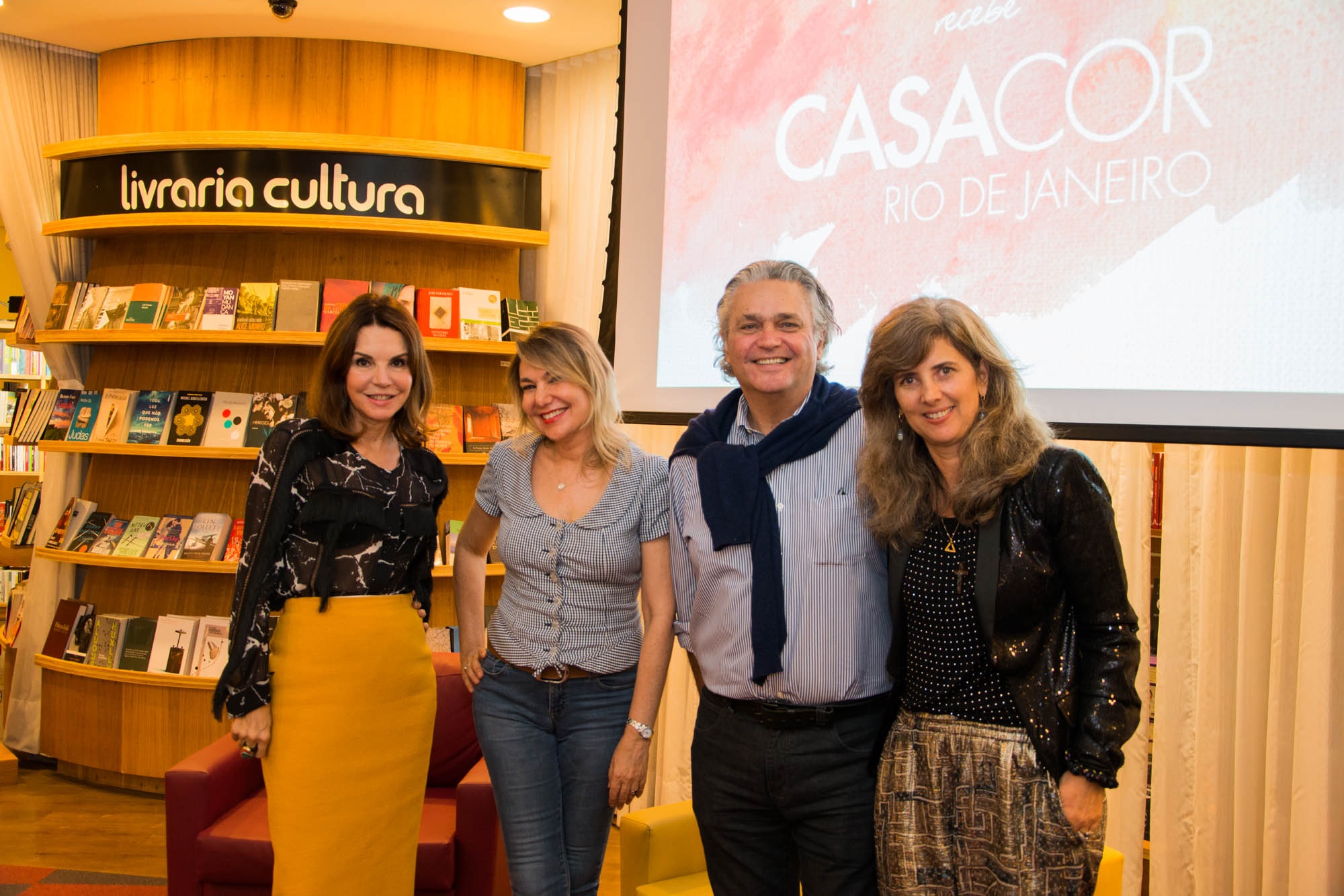 Pedro Paranagu&aacute; e Marcia M&uuml;ller participam de palestra na CASACOR Rio