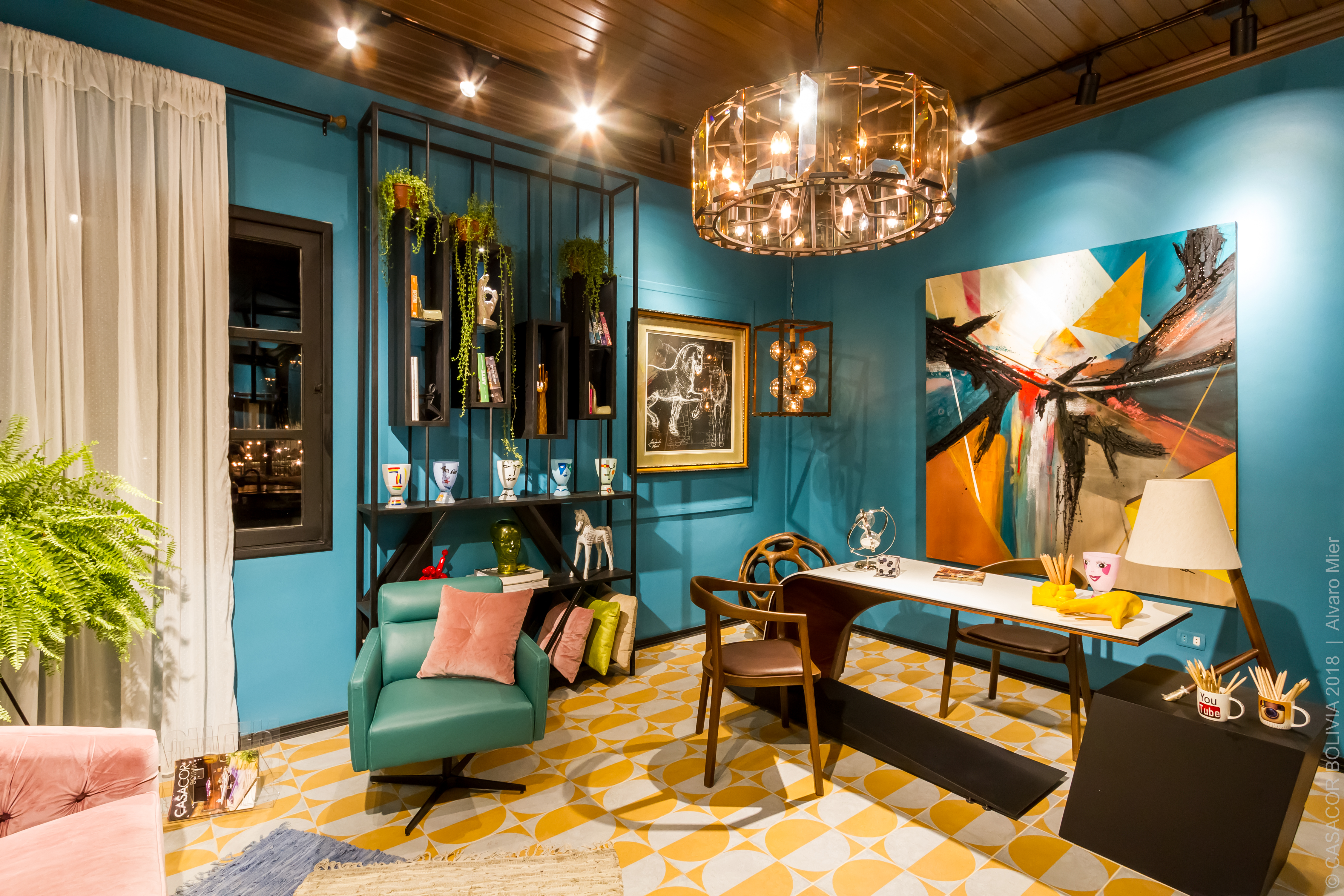 El Despacho: um escrit&oacute;rio com muitas cores na CASACOR Bol&iacute;via 2018