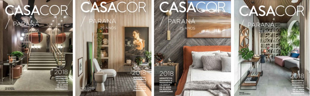 CASACOR Paraná lança anuário de 2018 com 5 capas diferentes!