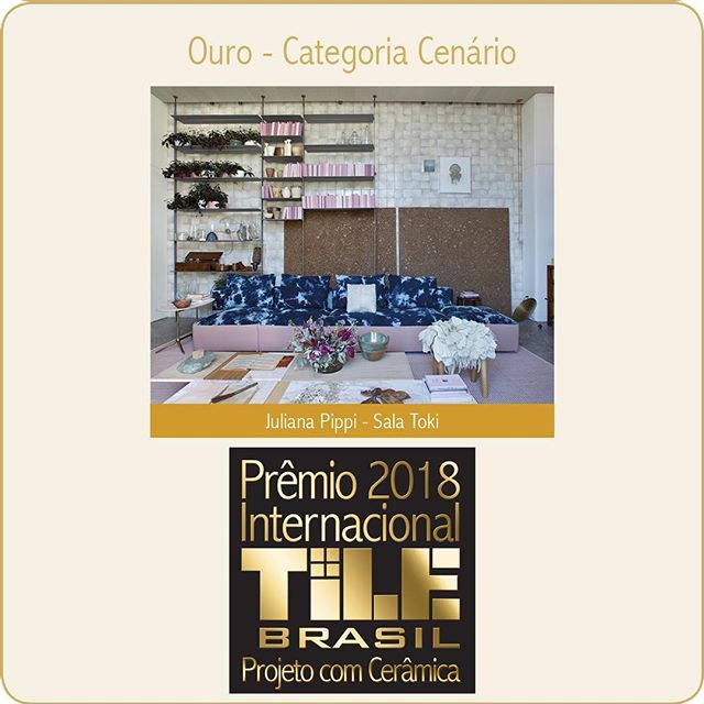 37765122_290915935003834_4164419020553977856_ Sala Toki de Juliana Pippi recebe o Prêmio Internacional TILE Brasil