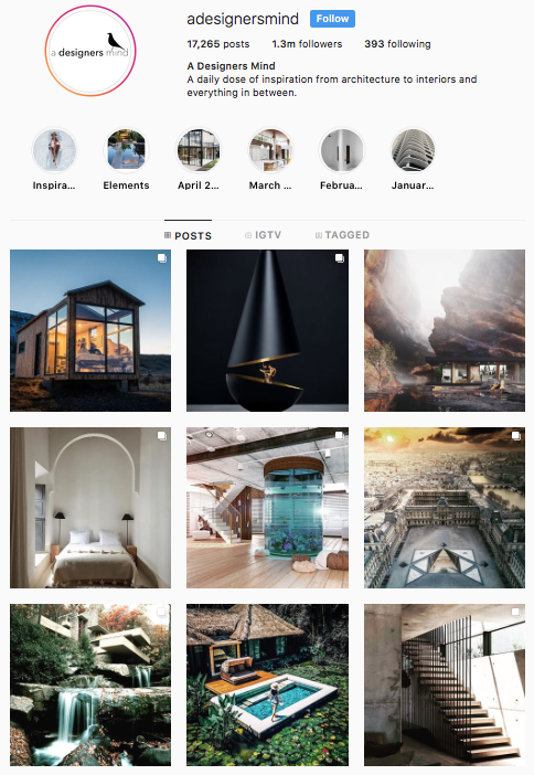 35 contas do Instagram para quem adora design e arquitetura