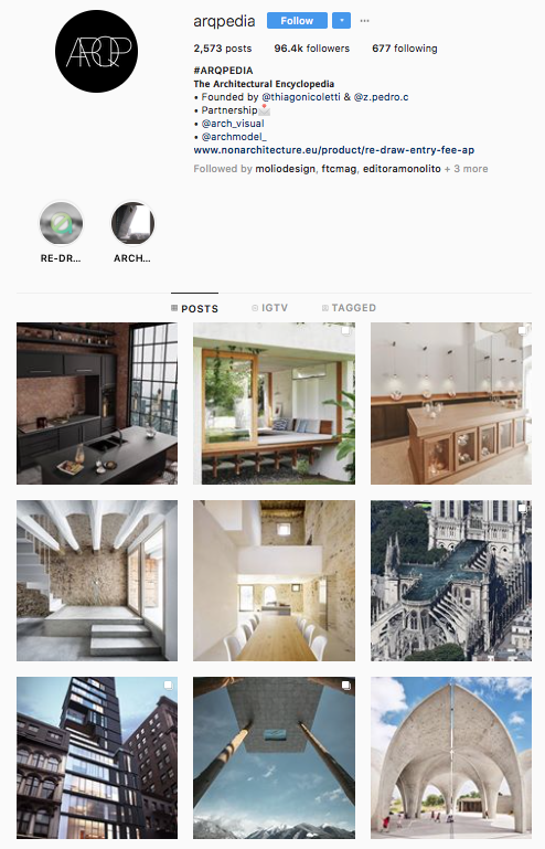arqpedia 35 contas do Instagram para quem adora design e arquitetura