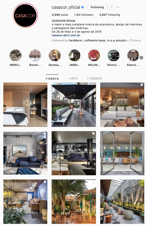 casacor_oficial 35 contas do Instagram para quem adora design e arquitetura