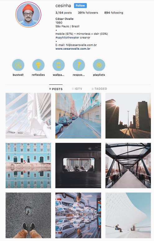 cesinha 35 contas do Instagram para quem adora design e arquitetura