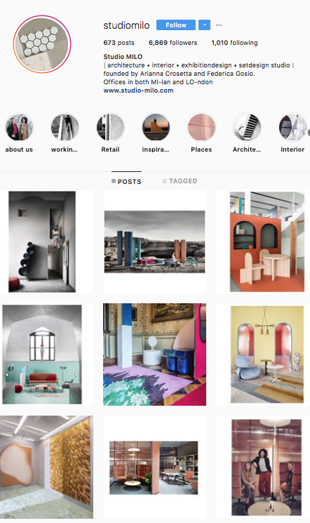 studiomilo 35 contas do Instagram para quem adora design e arquitetura