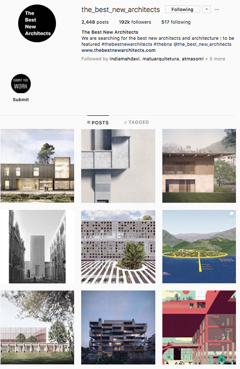 the_best_new_architects 35 contas do Instagram para quem adora design e arquitetura