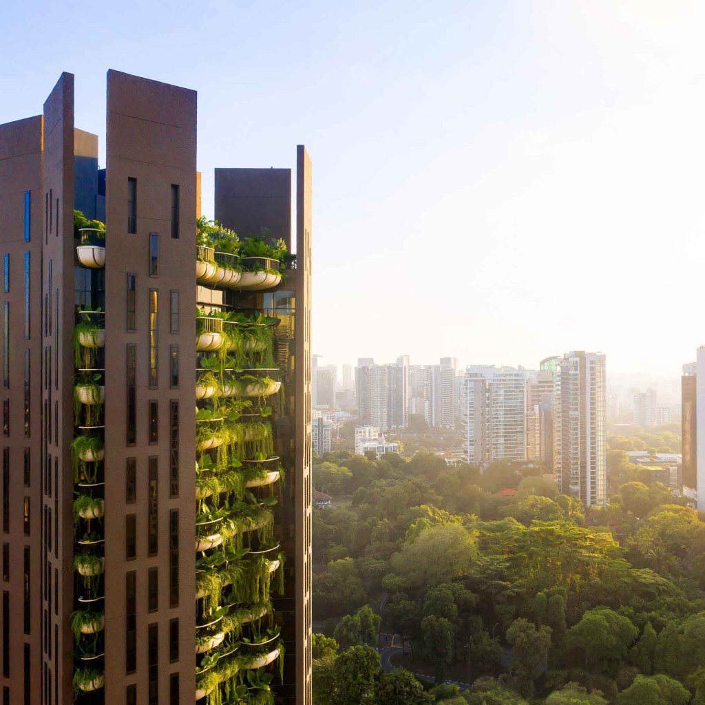 heatherwick-studio-eden-Hufton-Crow-6 Edifício de Heatherwick atua como uma cortina verde em Singapura